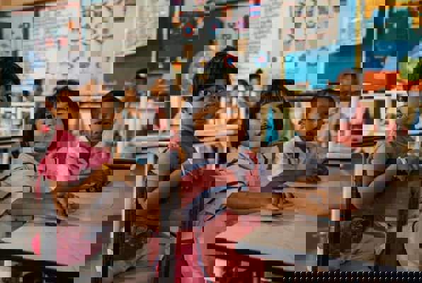 Vrijwilligerswerk Thailand community project  kindjes in de klas 