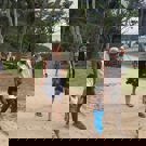 Combinatie project Sumatra met het gezin door het dorpje 