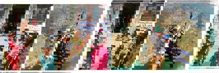 Emma op het vrijwilligersproject